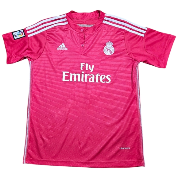 adidas Other - Adidas Fly Emirates Real Madrid Pink #7 Ronaldo Jersey 2014/15 Youth Large